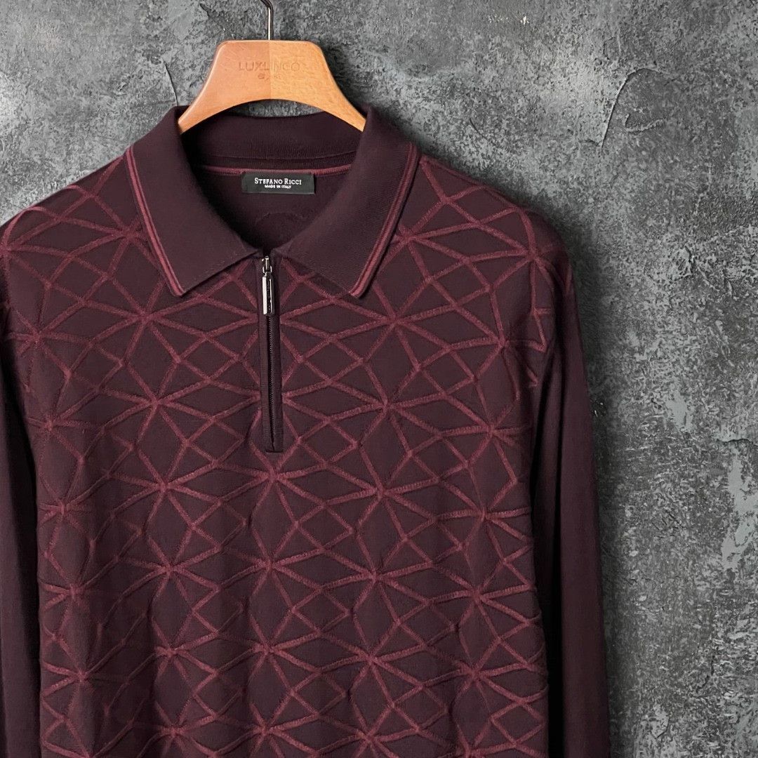Stefano Ricci Stefano Ricci Red Polo xxl Men Size US XXL / EU 58 / 5 - 3 Thumbnail