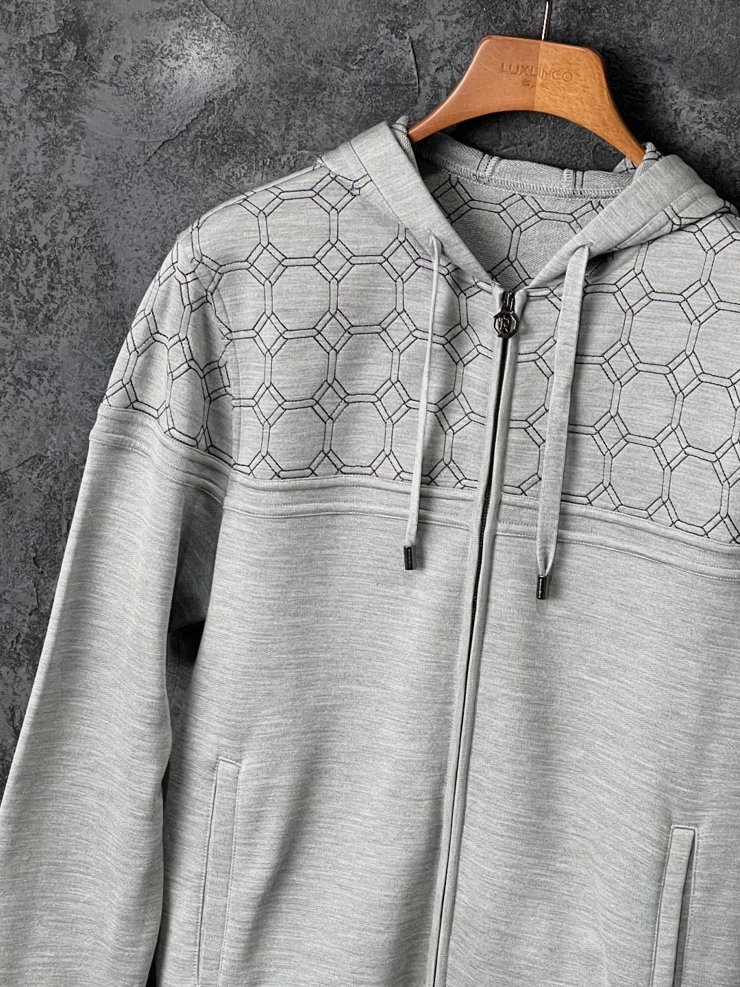 Stefano Ricci Stefano Ricci Patchwork Gray Hoodie m Men Size US M / EU 48-50 / 2 - 4 Thumbnail