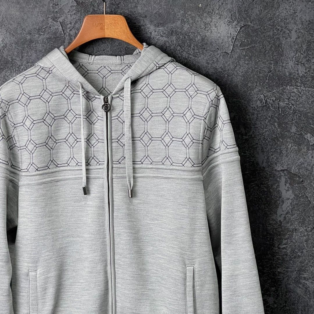 Stefano Ricci Stefano Ricci Patchwork Gray Hoodie m Men Size US M / EU 48-50 / 2 - 3 Thumbnail