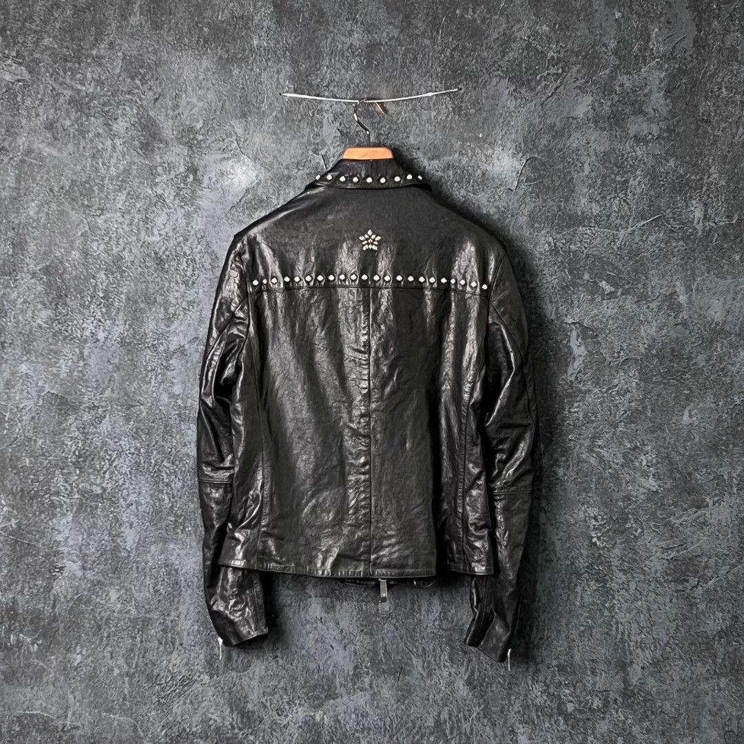 Armani Armani Leather Leather Jacket m Men Size US M / EU 48-50 / 2 - 2 Thumbnail