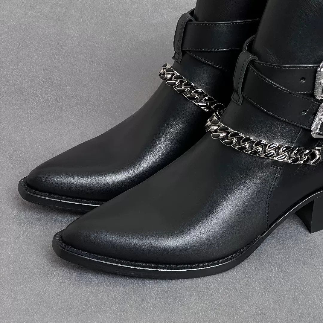 Amiri Amiri Leather Boots 8 Men Size US 8 / EU 41 - 3 Thumbnail