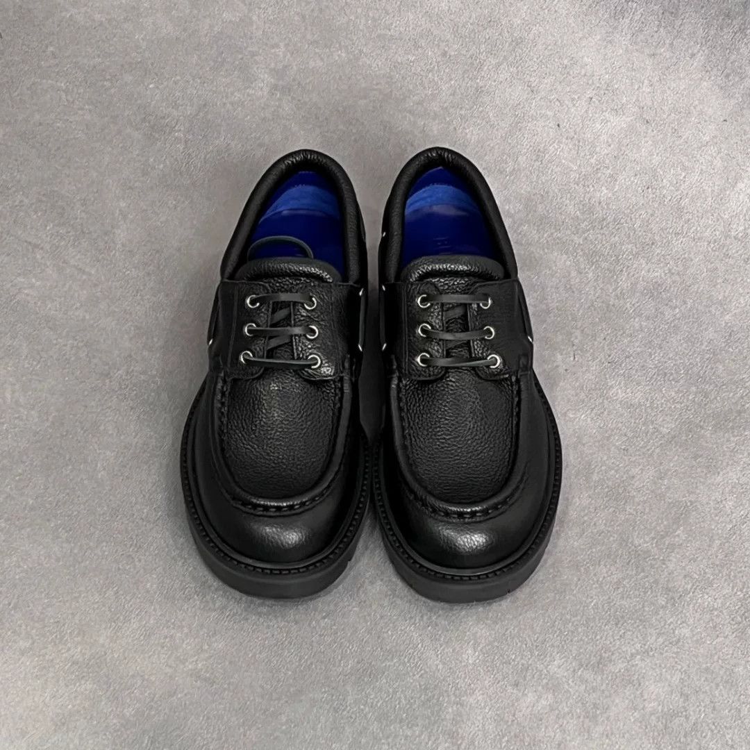 Burberry Burberry Leather Black Lowtop Sneakers 7 Men Size US 7 / EU 40 - 7 Thumbnail