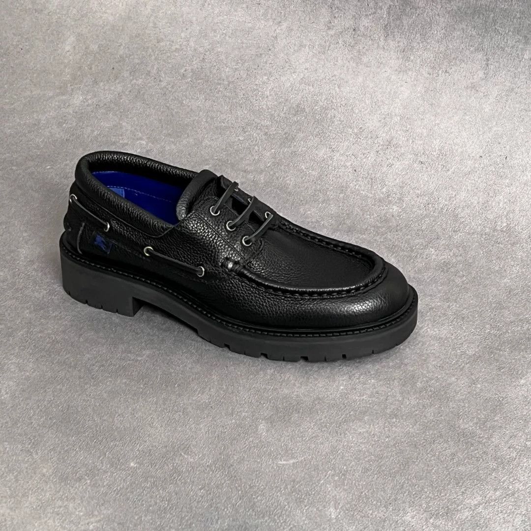 Burberry Burberry Leather Black Lowtop Sneakers 7 Men Size US 7 / EU 40 - 4 Thumbnail