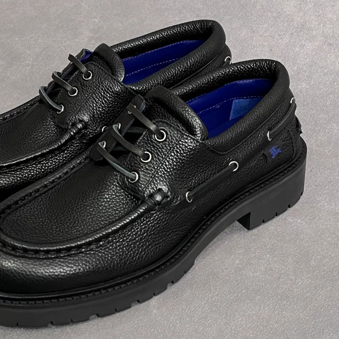 Burberry Burberry Leather Black Lowtop Sneakers 7 Men Size US 7 / EU 40 - 3 Thumbnail