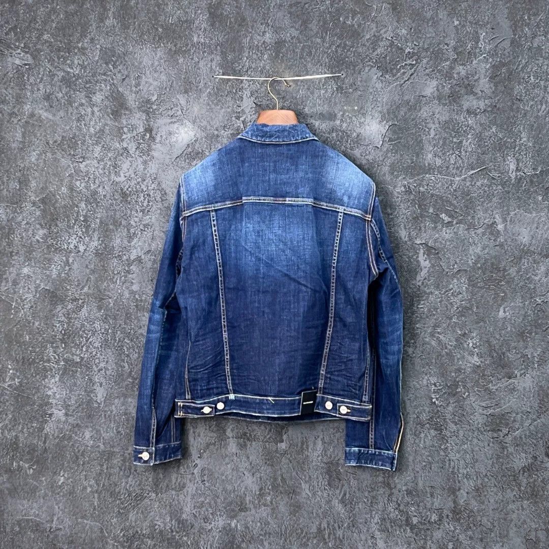 Dsquared2 Dsquared2 Denim Printed Red Light Jacket xl Men Size US XL / EU 56 / 4 - 2 Thumbnail