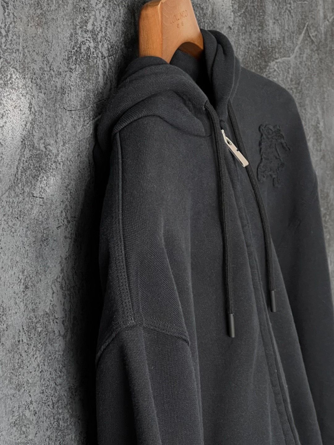 Burberry Burberry Cotton Black Hoodie l Men Size US L / EU 52-54 / 3 - 5 Thumbnail