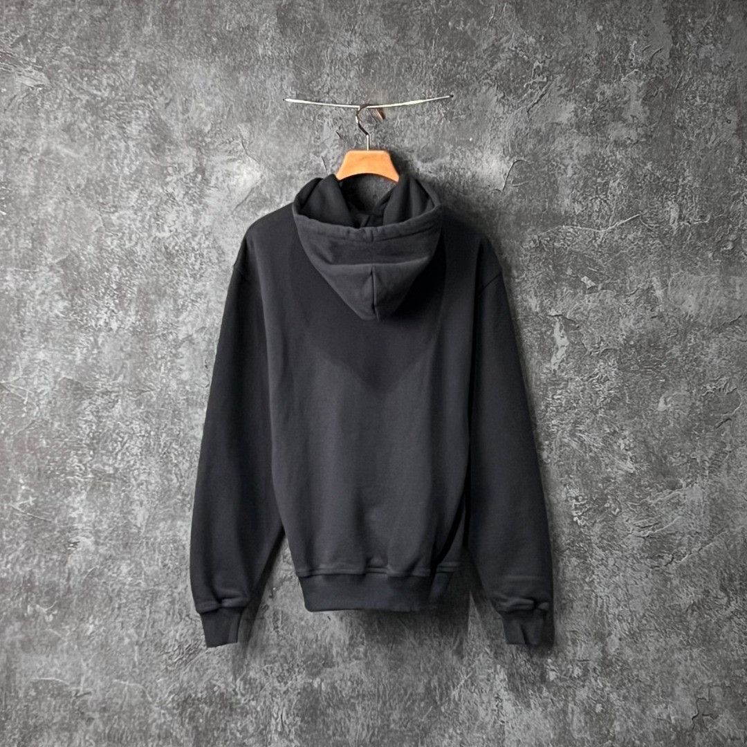 Burberry Burberry Cotton Black Hoodie l Men Size US L / EU 52-54 / 3 - 2 Thumbnail