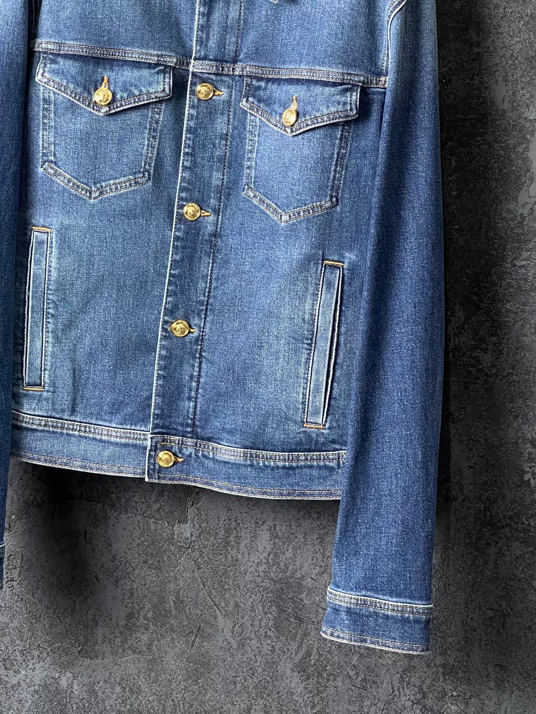 Versace Versace Denim Blue Light Jacket m Men Size US M / EU 48-50 / 2 - 6 Thumbnail