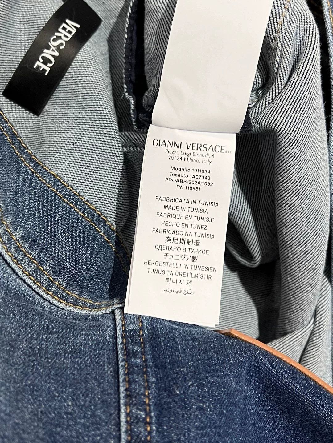 Versace Versace Denim Blue Light Jacket m Men Size US M / EU 48-50 / 2 - 8 Thumbnail