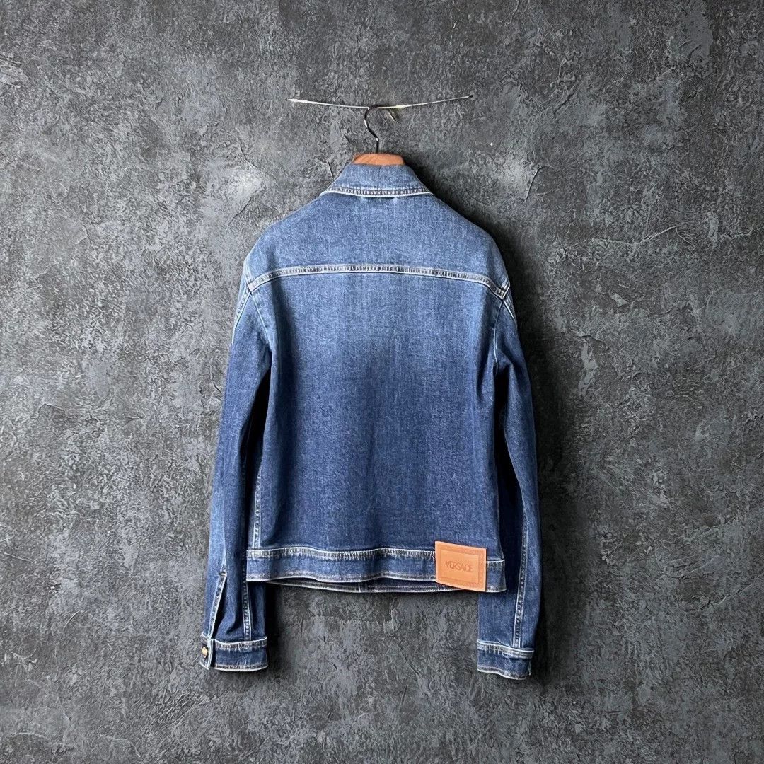 Versace Versace Denim Blue Light Jacket m Men Size US M / EU 48-50 / 2 - 2 Thumbnail