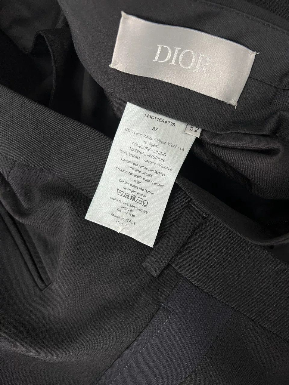 Dior Dior Casual Wool Formal Trousers 40r Men Size 40R - 7 Thumbnail