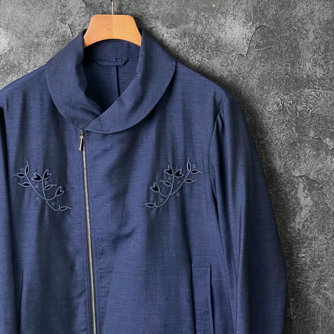 Armani Armani Casual Embroidered Blue Light Jacket m Men Size US M / EU 48-50 / 2 - 3 Thumbnail