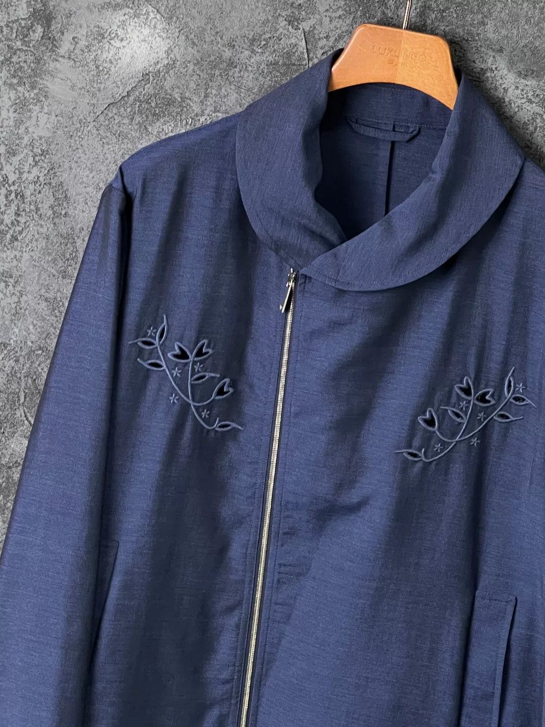 Armani Armani Casual Embroidered Blue Light Jacket m Men Size US M / EU 48-50 / 2 - 4 Thumbnail