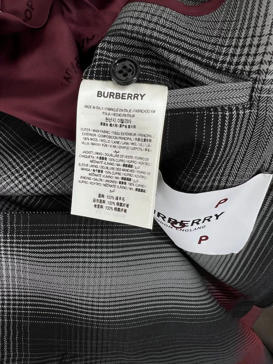 Burberry Burberry Plaid Gray Light Jacket m Men Size US M / EU 48-50 / 2 - 7 Thumbnail
