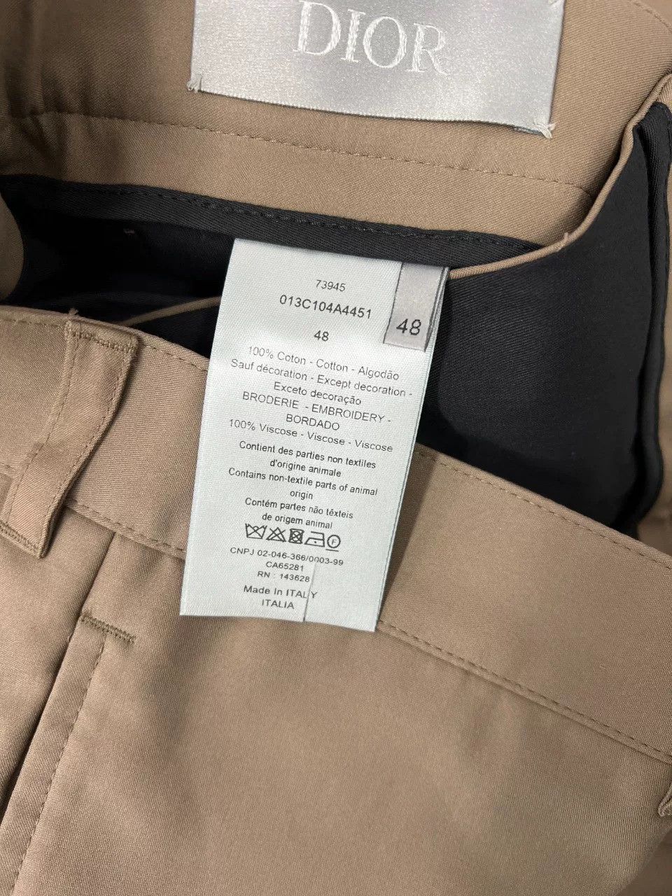 Dior Dior Casual Cotton Beige Casual Pants 34 Men Size US 34 / EU 50 - 8 Thumbnail
