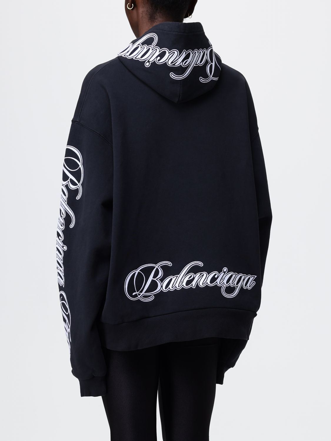 Balenciaga Balenciaga Sweatshirt Woman Black Size M / US 6-8 / IT 42-44 - 3 Thumbnail