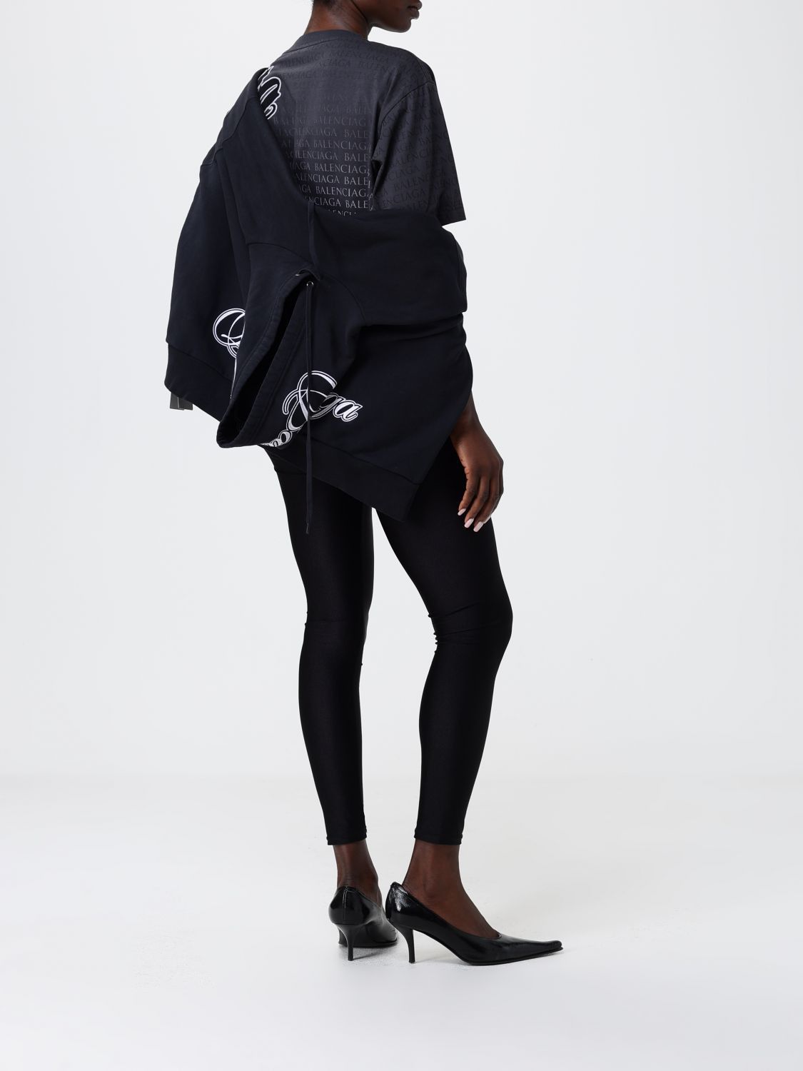 Balenciaga Balenciaga Sweatshirt Woman Black Size M / US 6-8 / IT 42-44 - 2 Thumbnail