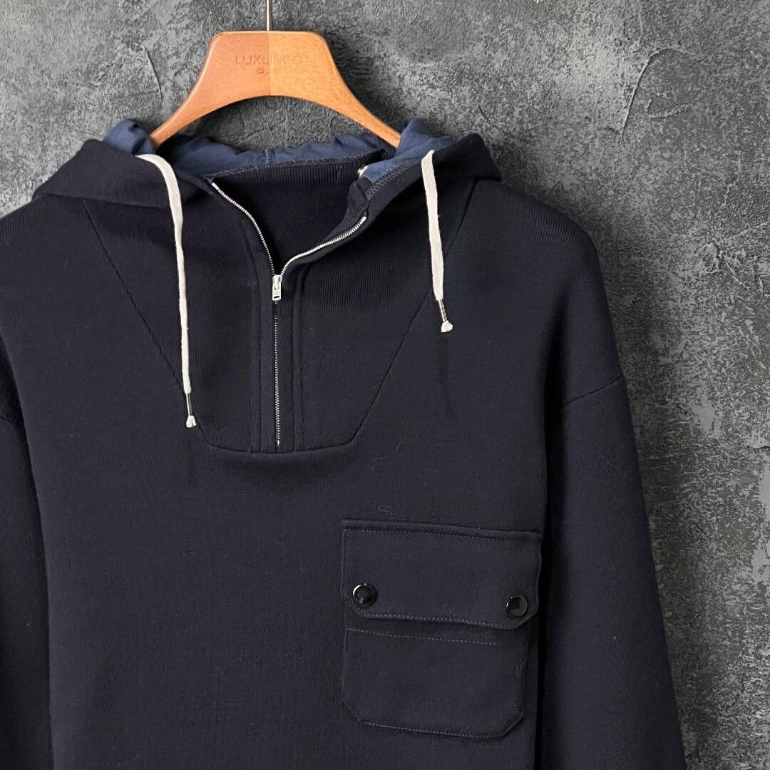 Maison Margiela Maison Margiela Blue Hoodie s Men Size US S / EU 44-46 / 1 - 2 Thumbnail