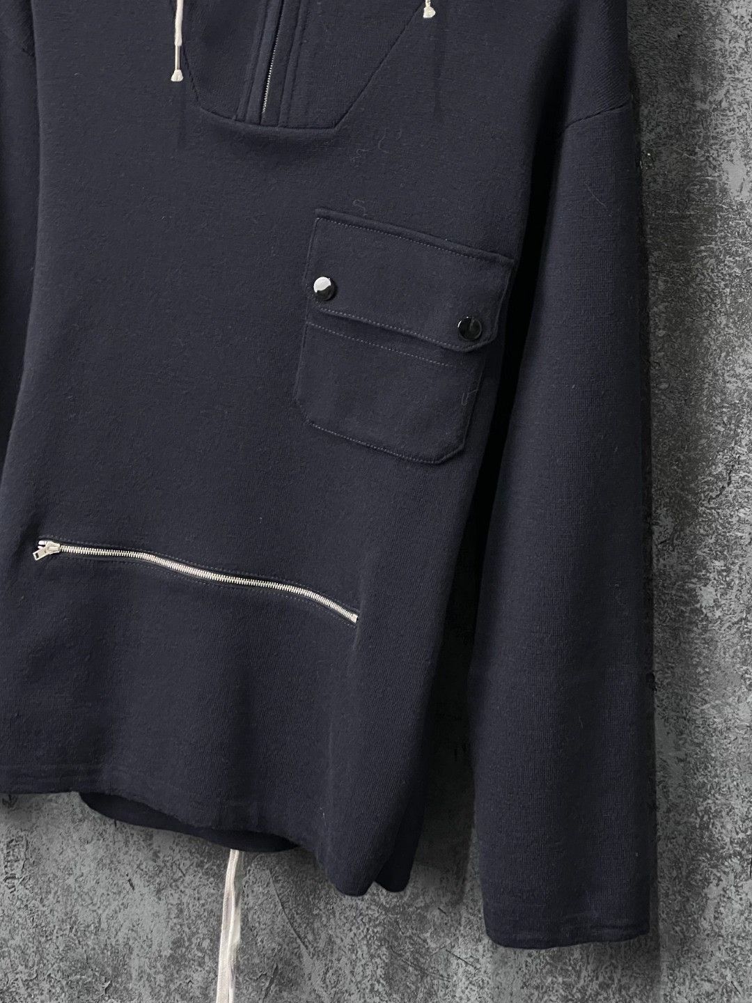 Maison Margiela Maison Margiela Blue Hoodie s Men Size US S / EU 44-46 / 1 - 5 Thumbnail