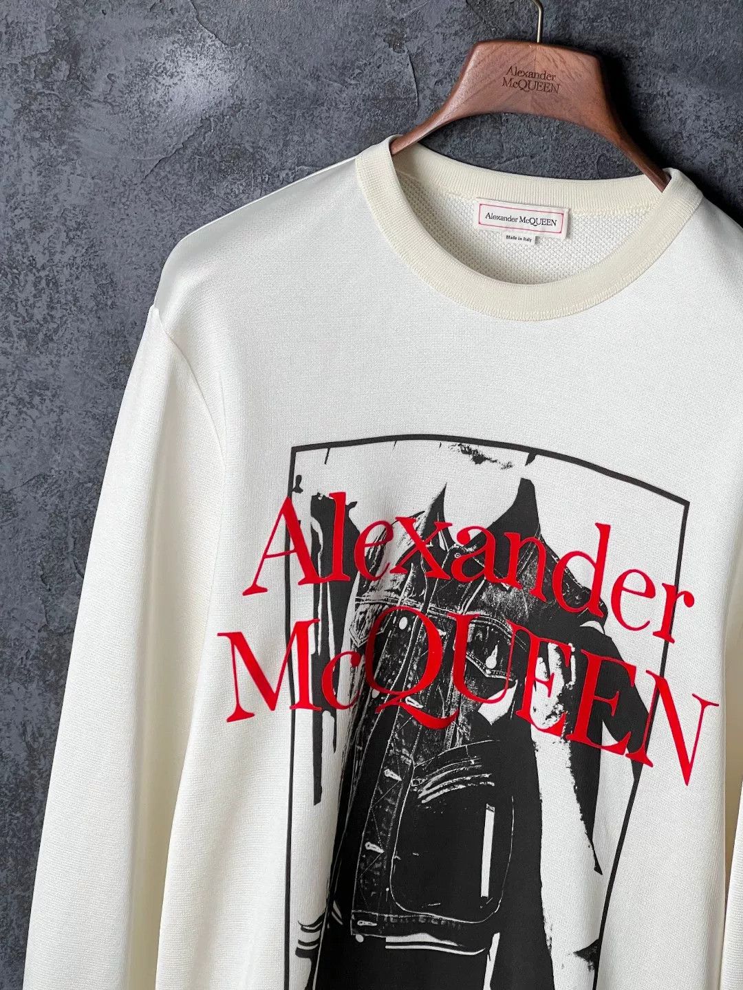 Alexander McQueen Alexander McQueen Printed White Hoodie l Men Size US L / EU 52-54 / 3 - 4 Thumbnail
