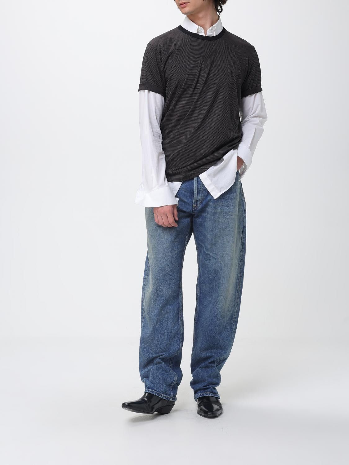 Saint Laurent Paris Saint Laurent T-Shirt Men Black Size US XXL / EU 58 / 5 - 2 Thumbnail