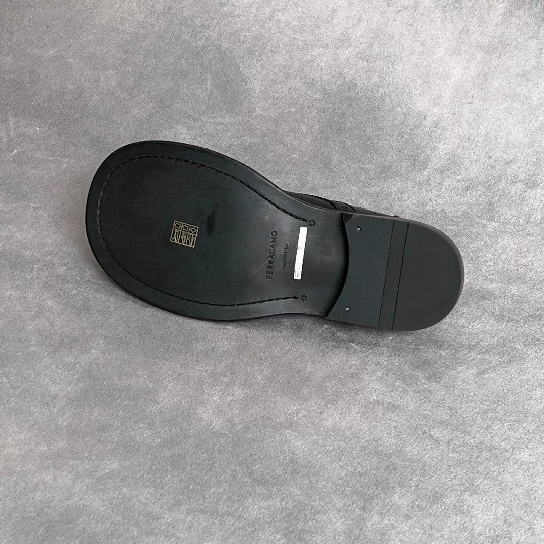 Salvatore Ferragamo Salvatore Ferragamo Leather Black Lowtop Sneakers 8 Men Size US 8 / EU 41 - 8 Thumbnail