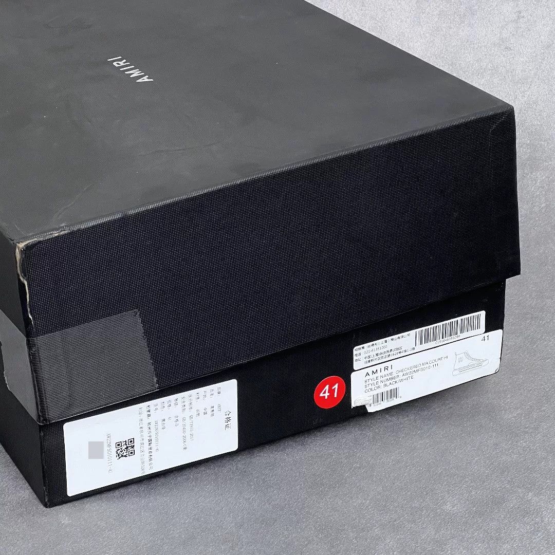 Amiri Amiri Casual Black Hitop Sneakers 8 Men Size US 8 / EU 41 - 9 Thumbnail