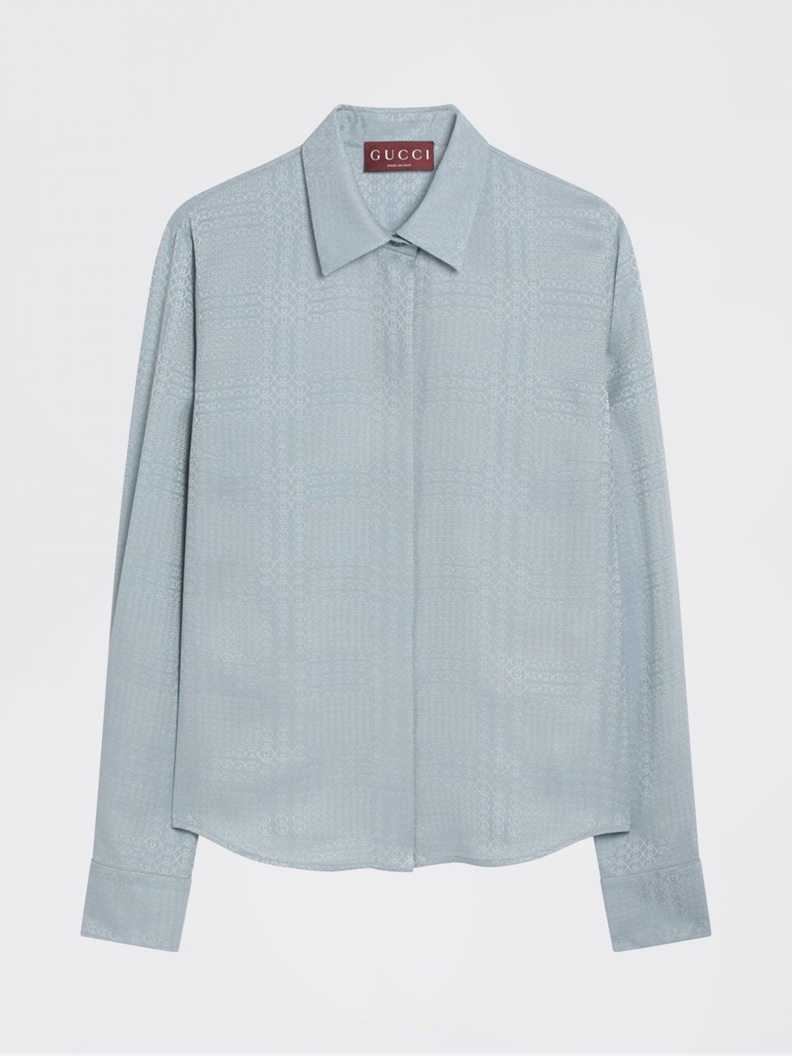 Gucci Gucci Shirt Woman Gnawed Blue Size M / US 6-8 / IT 42-44 - 2 Thumbnail