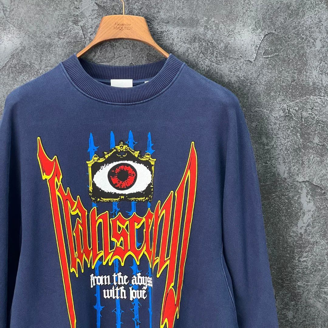 Burberry Burberry Cotton Printed Blue Hoodie s Men Size US S / EU 44-46 / 1 - 3 Thumbnail