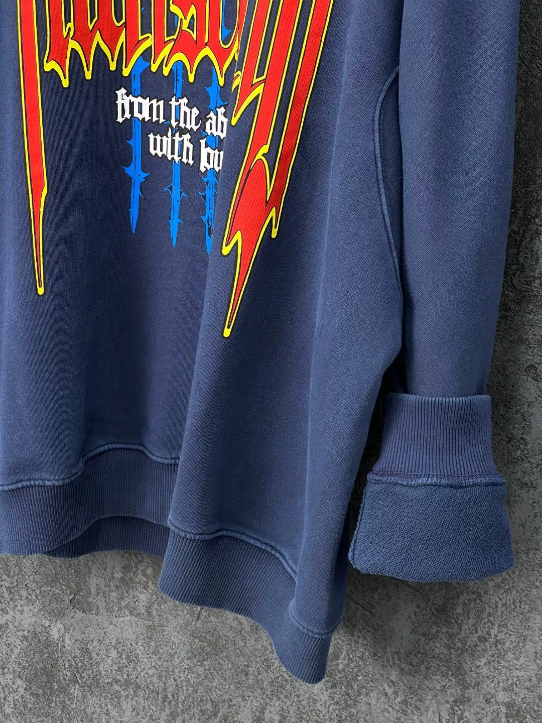 Burberry Burberry Cotton Printed Blue Hoodie s Men Size US S / EU 44-46 / 1 - 6 Thumbnail