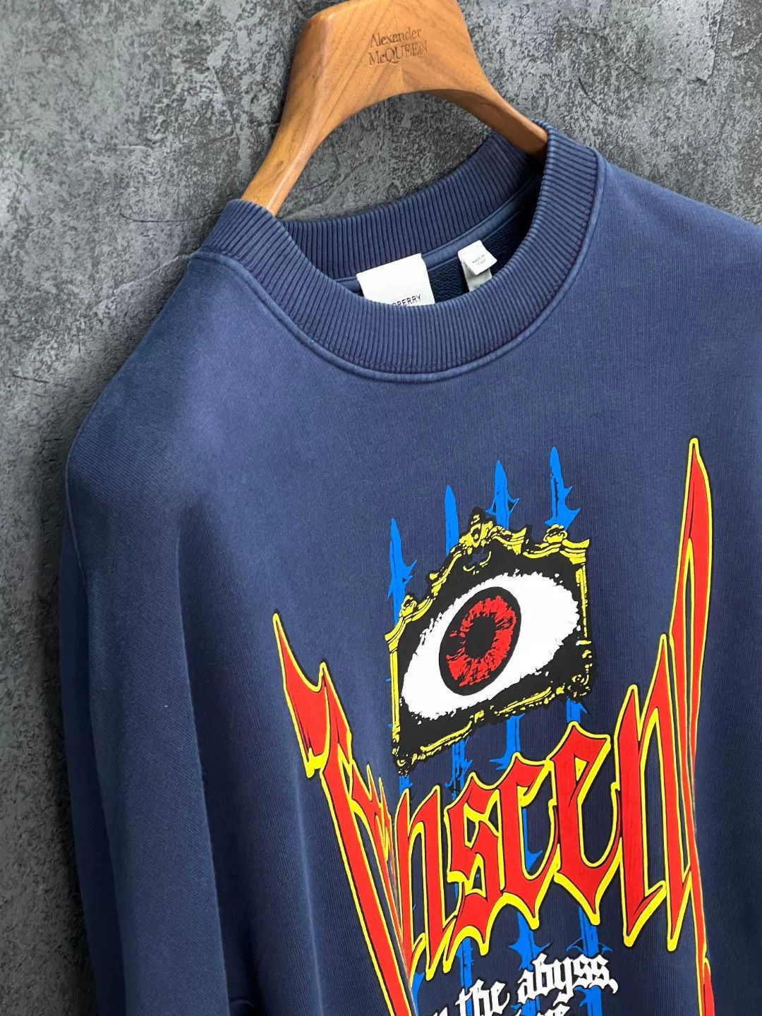 Burberry Burberry Cotton Printed Blue Hoodie s Men Size US S / EU 44-46 / 1 - 5 Thumbnail