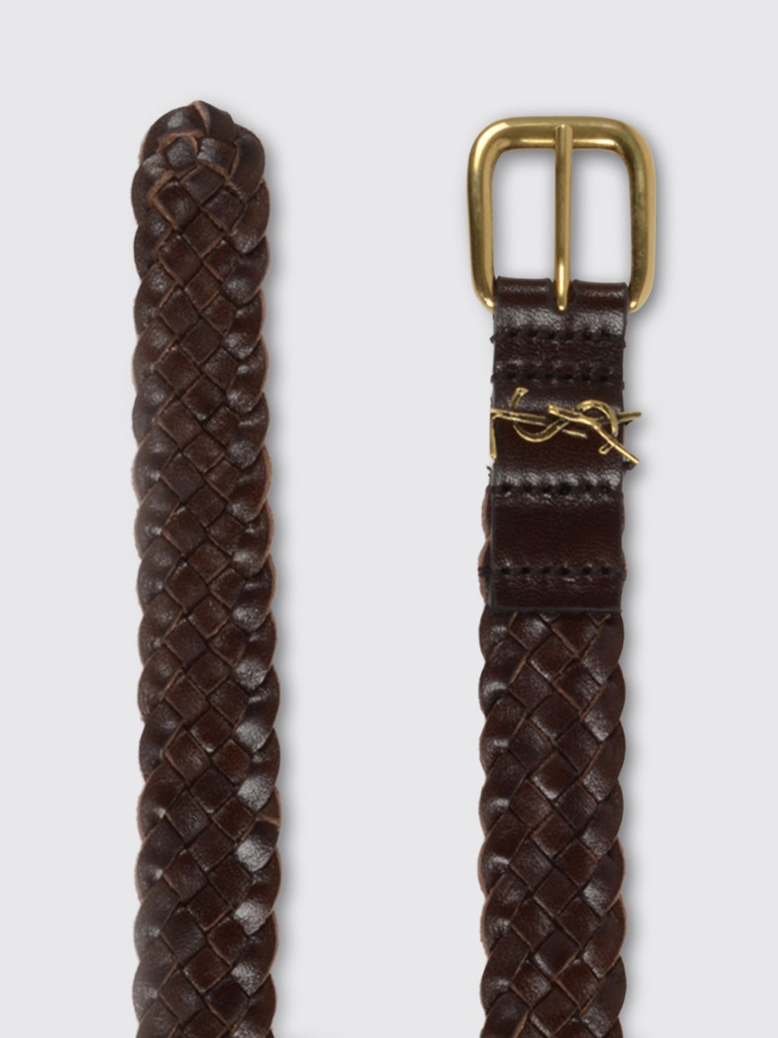 Saint Laurent Paris Saint Laurent Belt Men Brown Size ONE SIZE - 2 Thumbnail