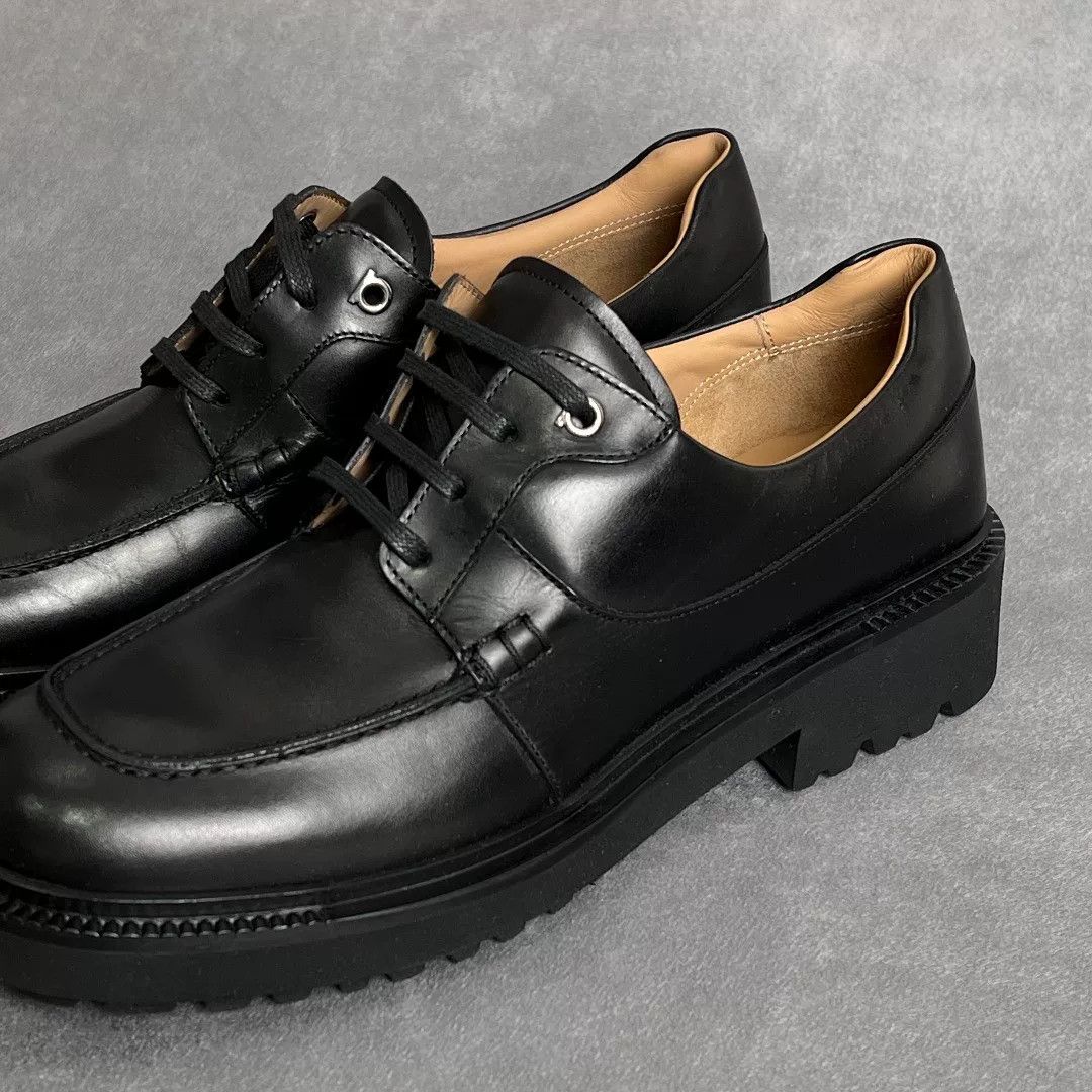 Salvatore Ferragamo Salvatore Ferragamo Leather Black Lowtop Sneakers 9 Men Size US 9 / EU 42 - 6 Thumbnail