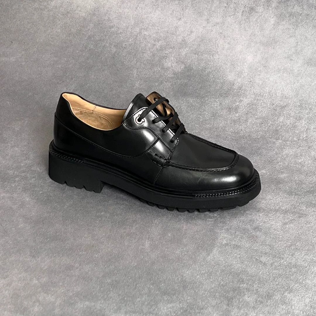 Salvatore Ferragamo Salvatore Ferragamo Leather Black Lowtop Sneakers 9 Men Size US 9 / EU 42 - 3 Thumbnail