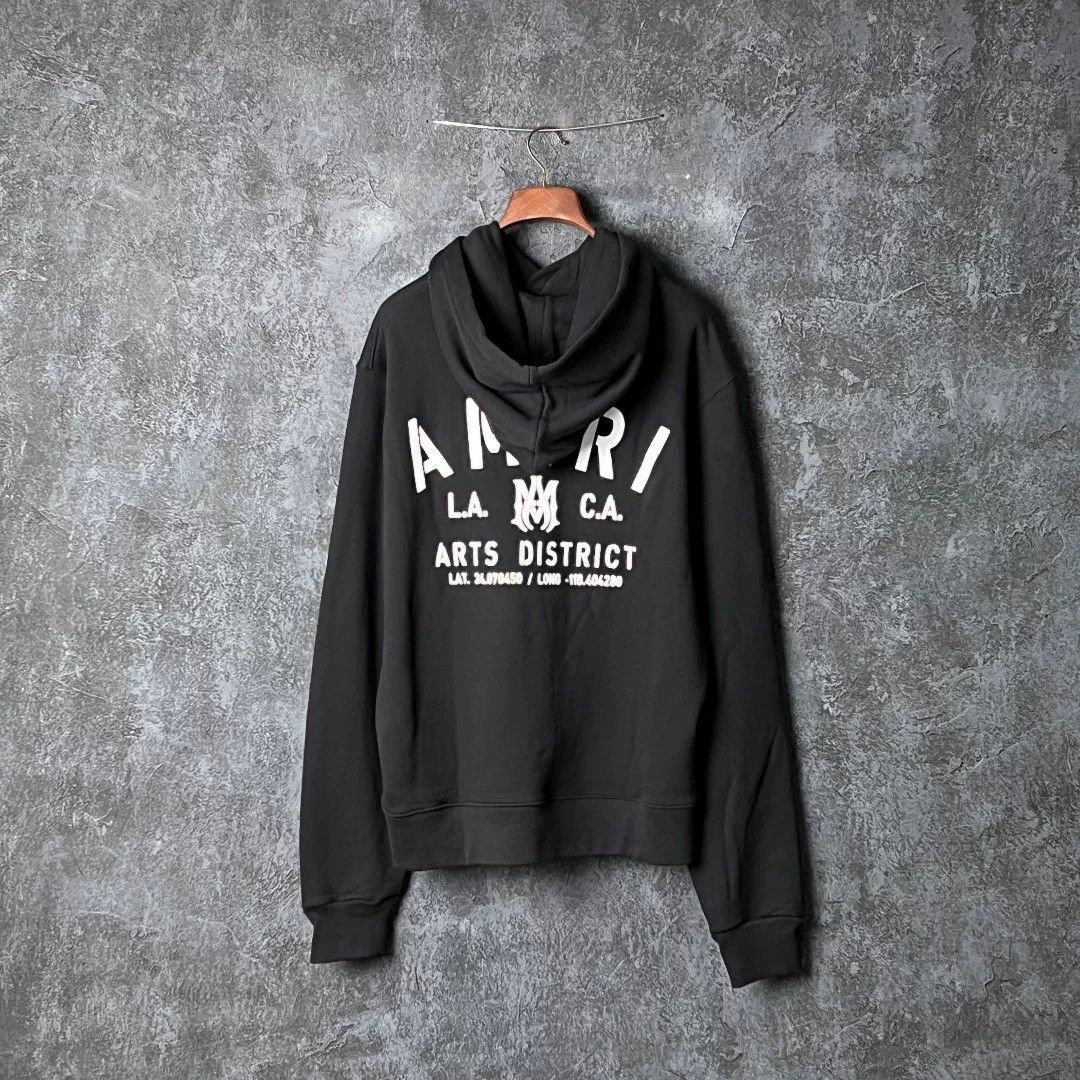 Amiri Amiri Cotton Black Hoodie l Men Size US L / EU 52-54 / 3 - 2 Thumbnail
