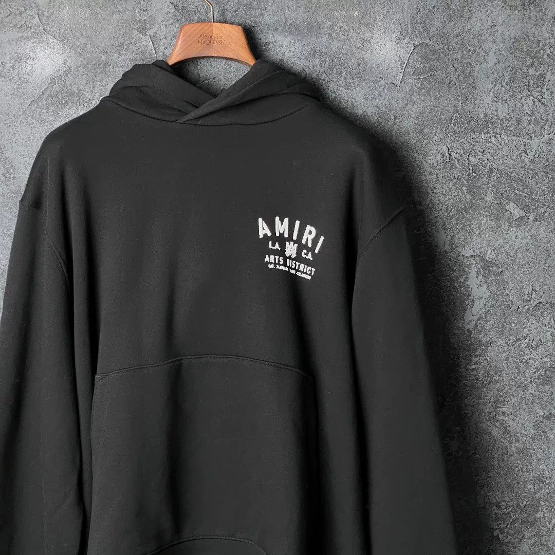 Amiri Amiri Cotton Black Hoodie l Men Size US L / EU 52-54 / 3 - 3 Thumbnail
