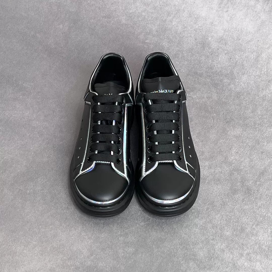 Alexander McQueen Alexander McQueen Leather Black Lowtop Sneakers 7.5 Men Size US 7.5 / EU 40-41 - 7 Thumbnail