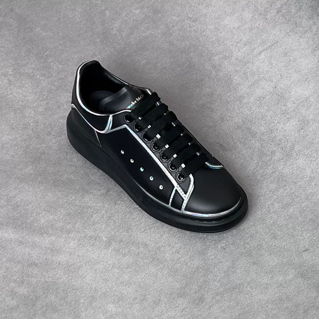 Alexander McQueen Alexander McQueen Leather Black Lowtop Sneakers 7.5 Men Size US 7.5 / EU 40-41 - 5 Thumbnail