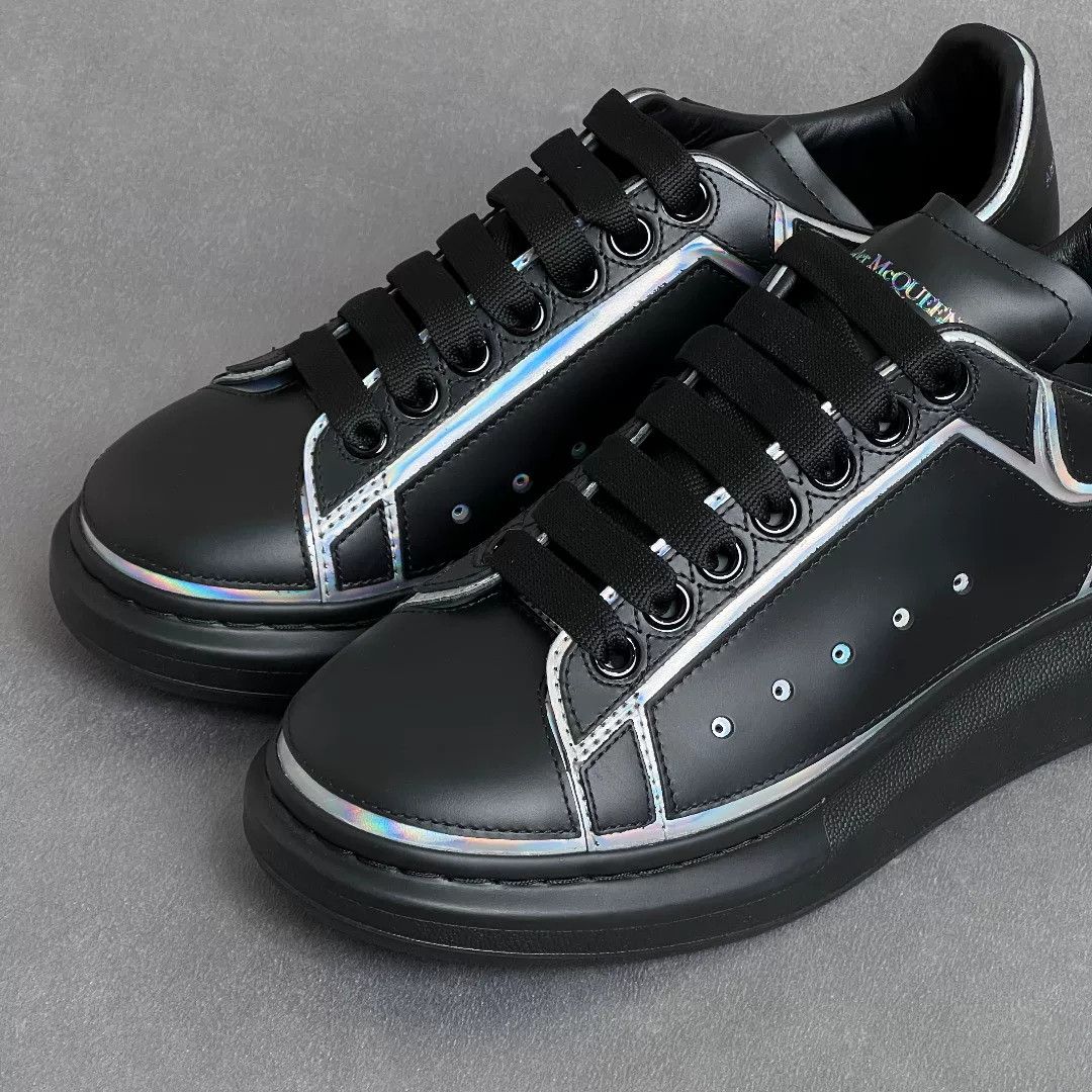 Alexander McQueen Alexander McQueen Leather Black Lowtop Sneakers 7.5 Men Size US 7.5 / EU 40-41 - 3 Thumbnail
