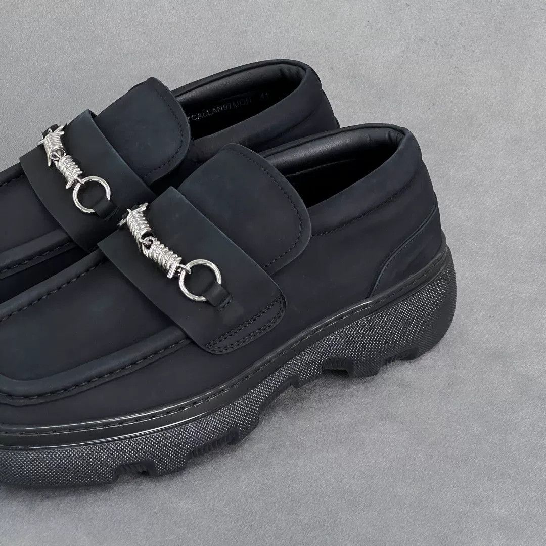 Burberry Burberry Leather Black Lowtop Sneakers 7 Men Size US 7 / EU 40 - 2 Thumbnail