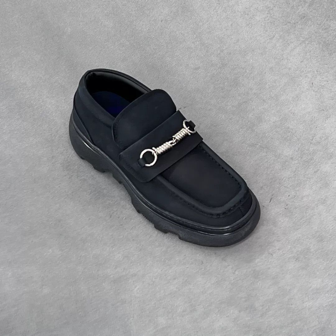 Burberry Burberry Leather Black Lowtop Sneakers 7 Men Size US 7 / EU 40 - 5 Thumbnail