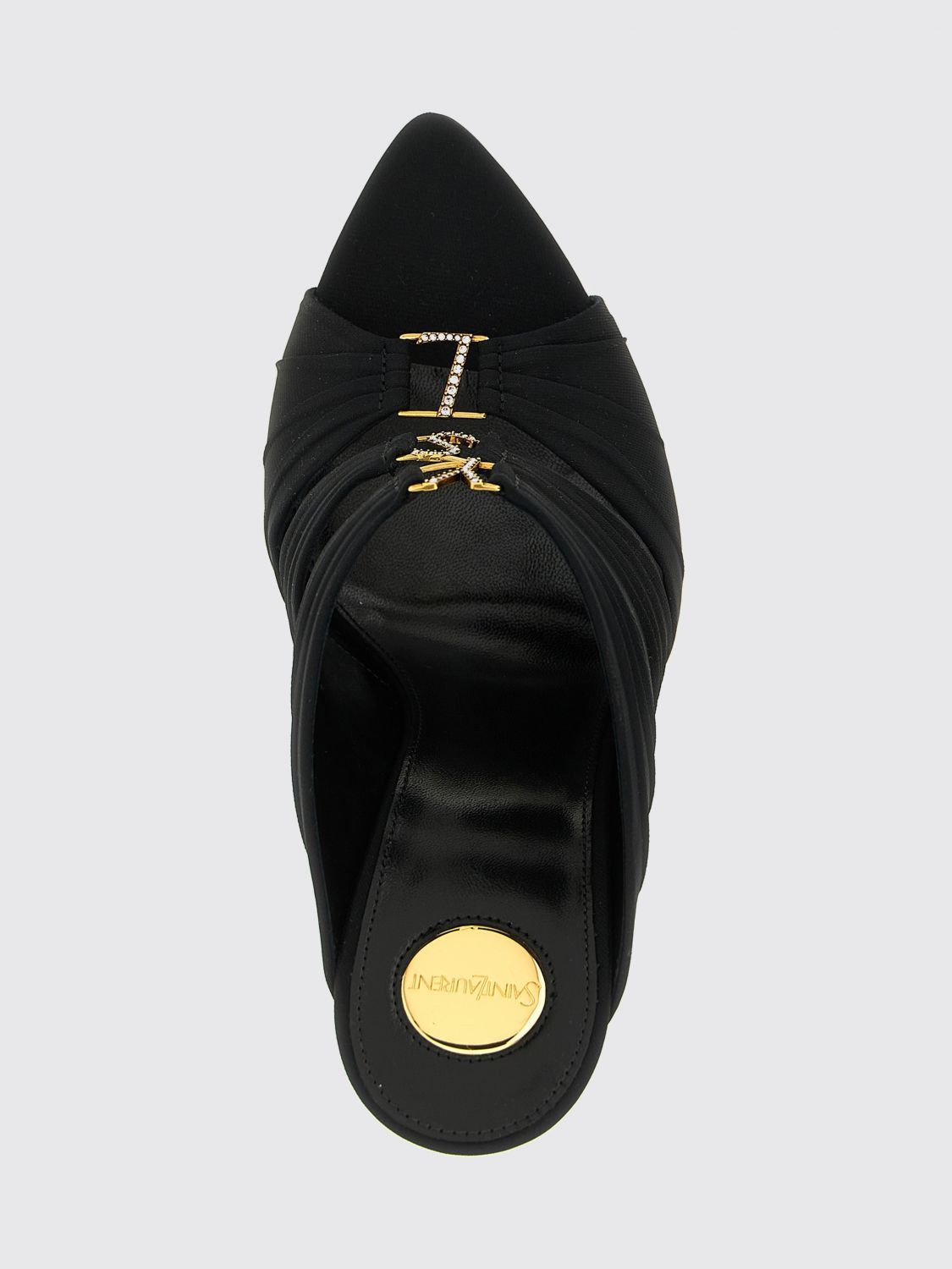 Saint Laurent Paris Saint Laurent Heeled Sandal Woman Black Size US 8.5 / IT 38.5 - 4 Thumbnail