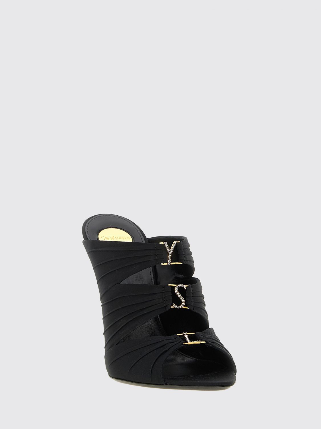 Saint Laurent Paris Saint Laurent Heeled Sandal Woman Black Size US 11 / IT 41 - 2 Thumbnail