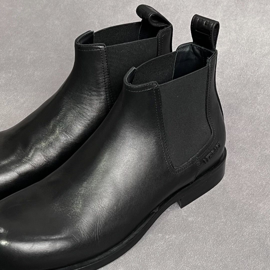 Versace Versace Leather Black Boots 7 Men Size US 7 / EU 40 - 2 Thumbnail
