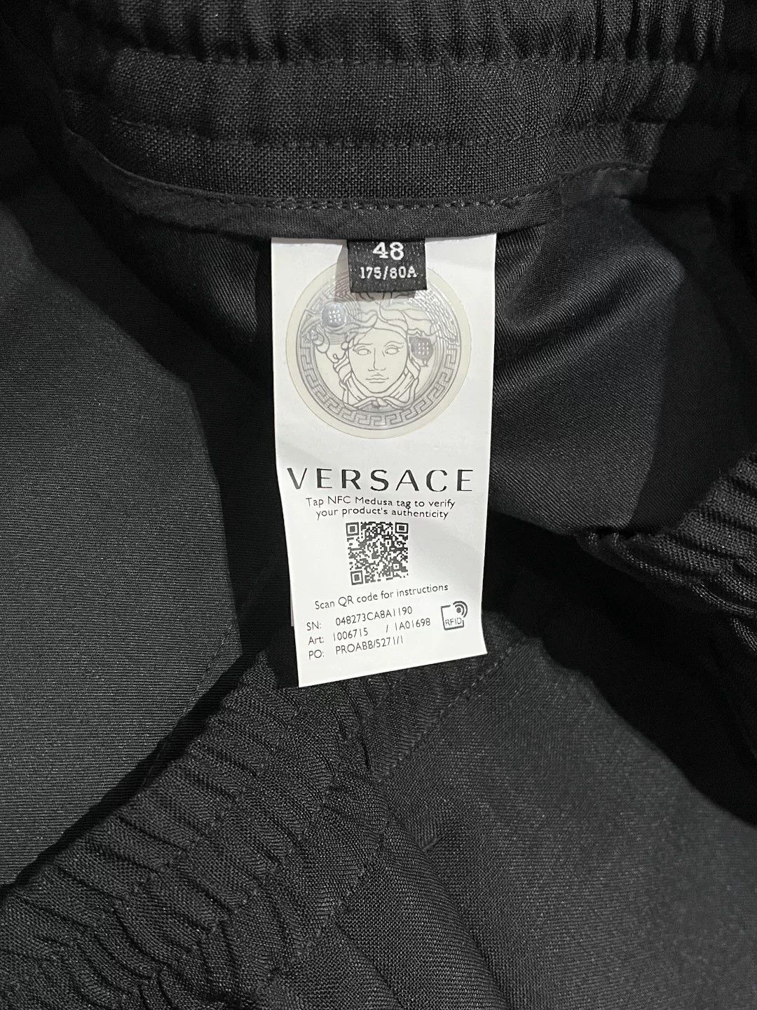 Versace Versace Casual Black Casual Pants 32 Men Size US 32 / EU 48 - 7 Thumbnail