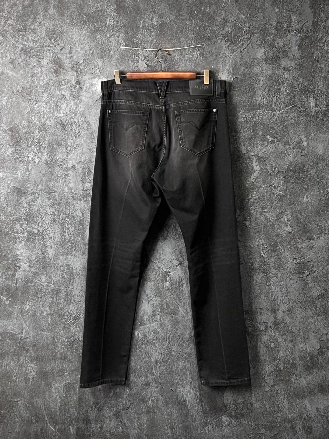 Versace Versace Denim Embroidered Black Denim Jeans 36 Men Size US 36 / EU 52 - 2 Thumbnail