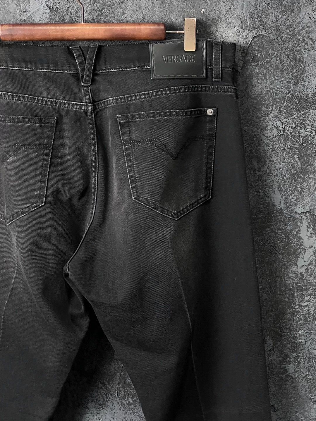 Versace Versace Denim Embroidered Black Denim Jeans 36 Men Size US 36 / EU 52 - 6 Thumbnail