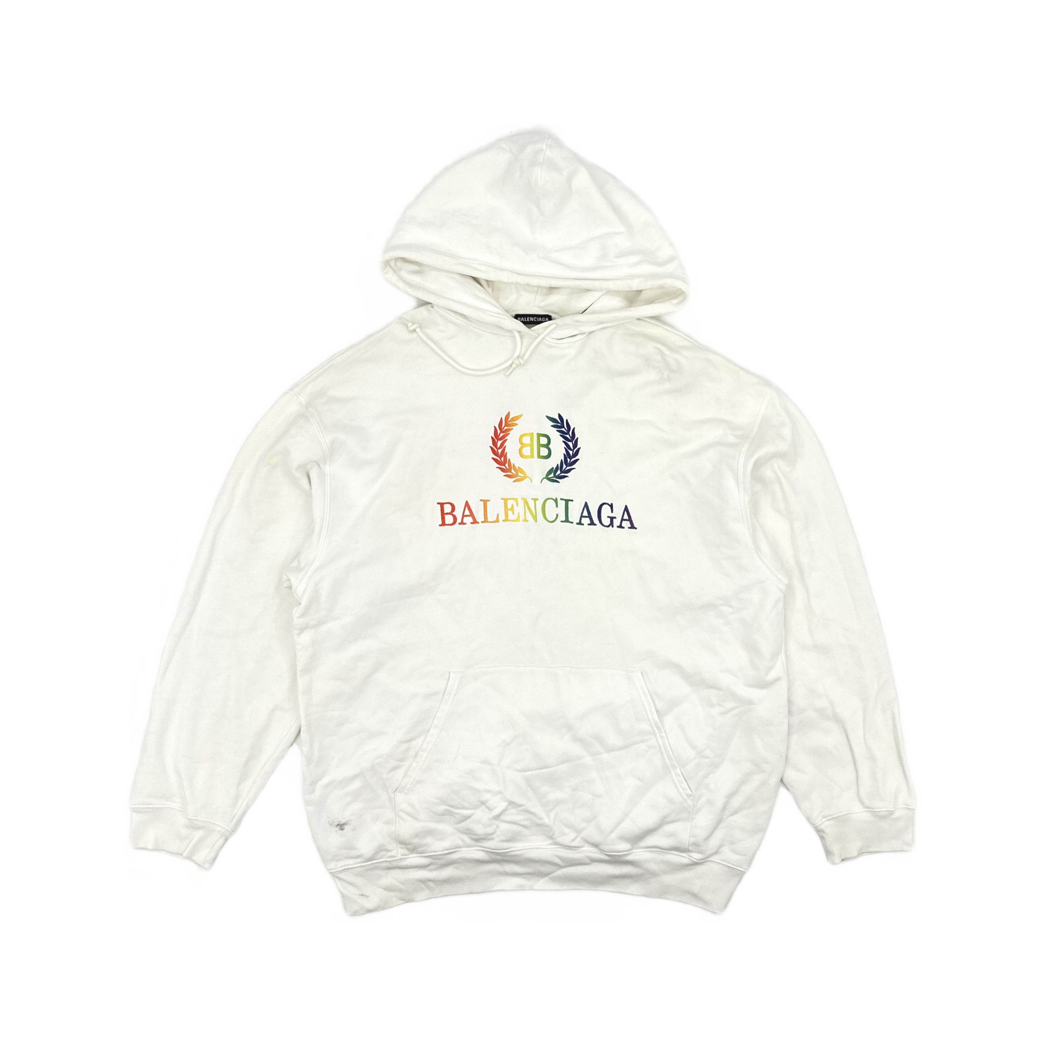 Balenciaga Balenciaga Rainbow Wreath Hoodie XL Size US XL / EU 56 / 4 - 2 Thumbnail