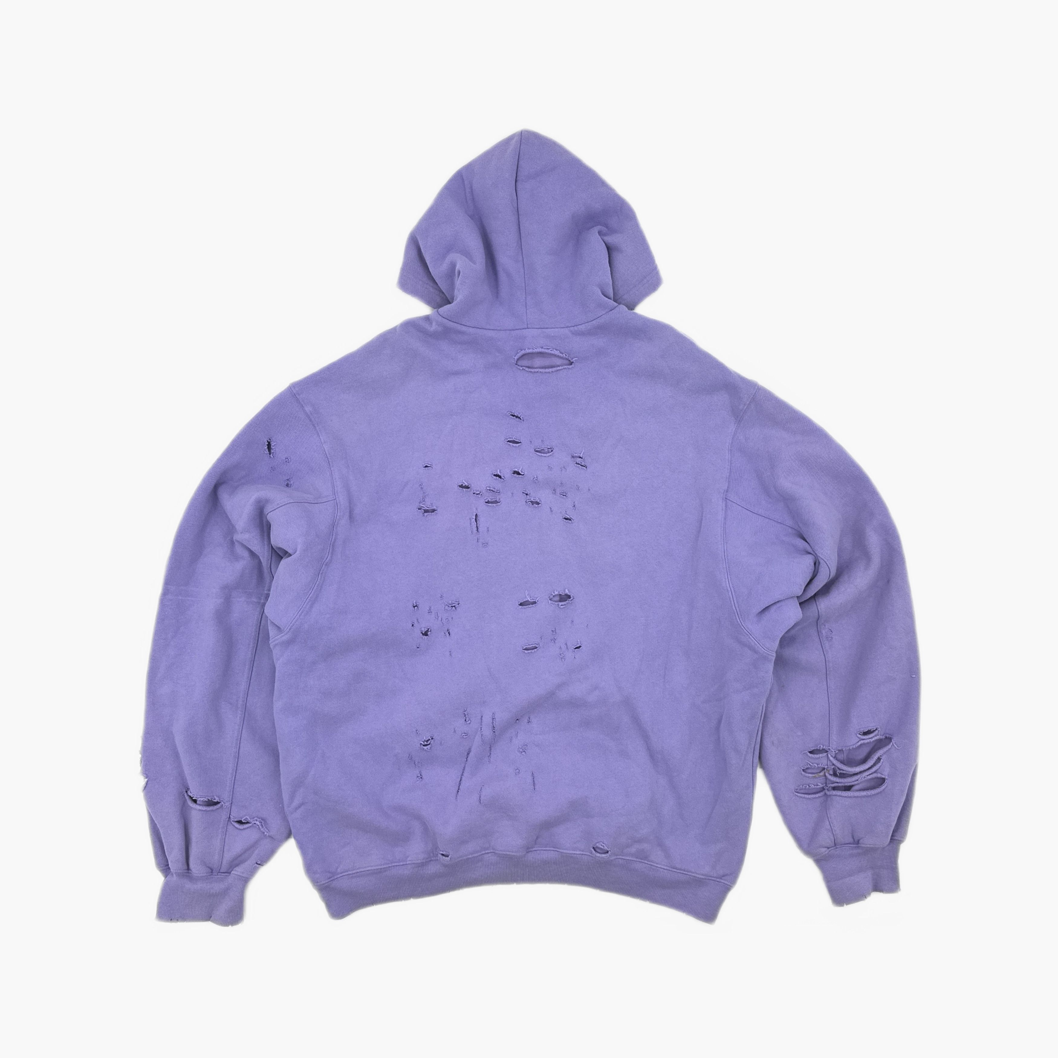 Balenciaga Balenciaga Distressed Logo Hoodie XXS Size US XXS / EU 40 - 3 Thumbnail