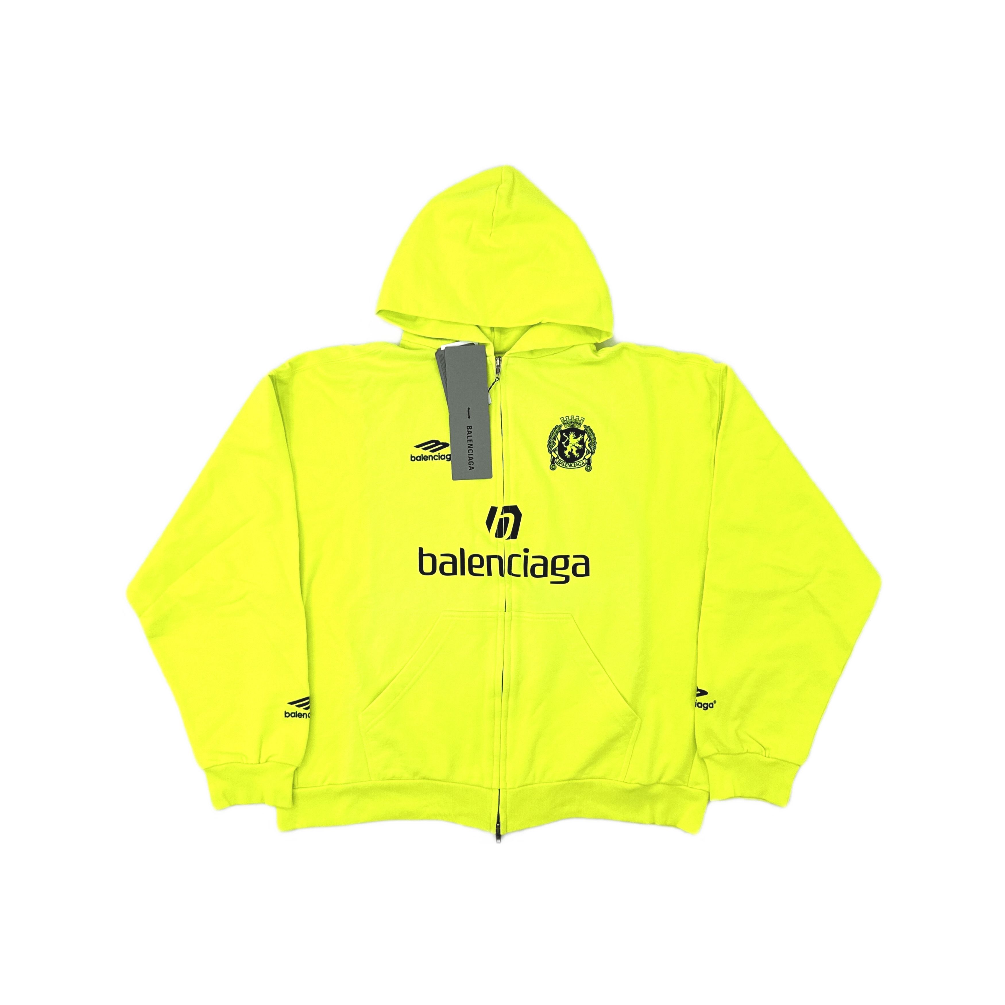 Balenciaga Balenciaga Paris Soccer Zip-Up Hoodie S Size US S / EU 44-46 / 1 - 2 Thumbnail